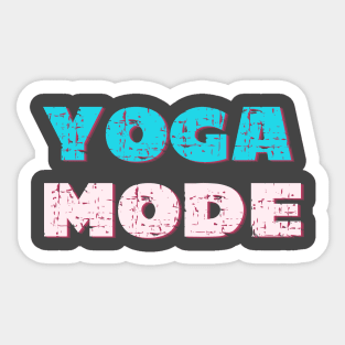 Yoga mode Sticker